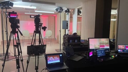 camera crew for live production in Madrid