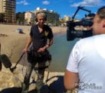 bilingual camera crew shoots corporate video in Barcelona