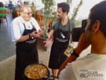 bilingual cameraman filming Paella cooking in Barcelona