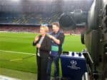 tv crew Champions League Spain